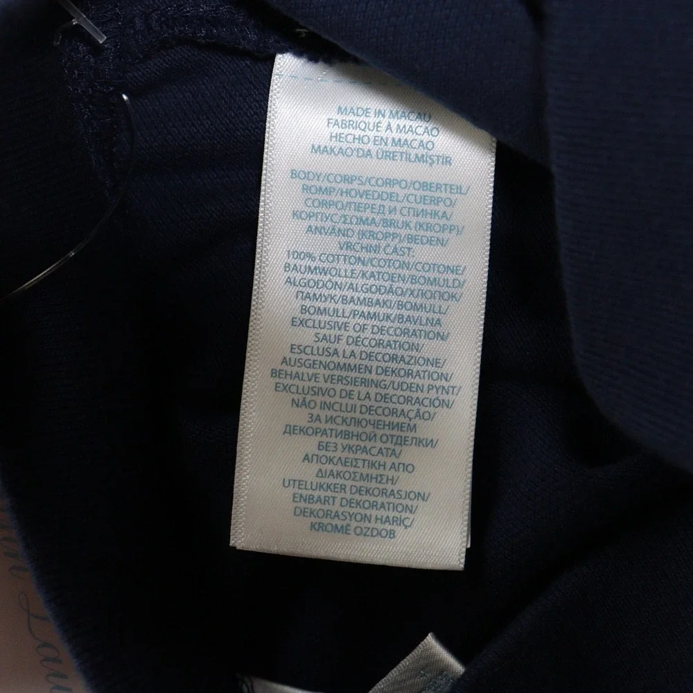 Ralph Lauren Shorts Knit Big Pony Logo Navy Cotton Kids Baby 12M NWT
